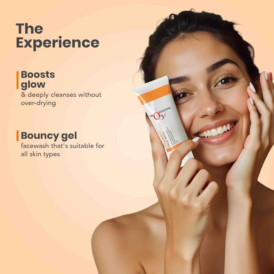 O3+ Vitamin C Face Wash Glow 60G