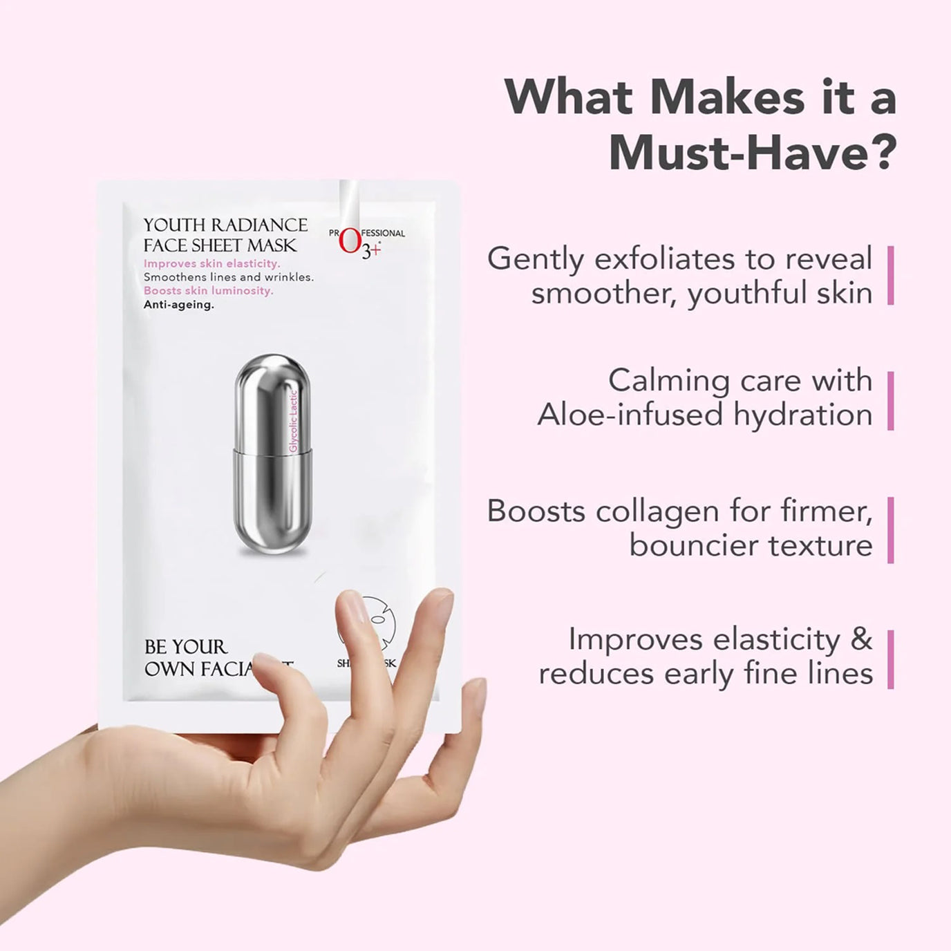 O3+ Radiant Face Sheet Mask 1N