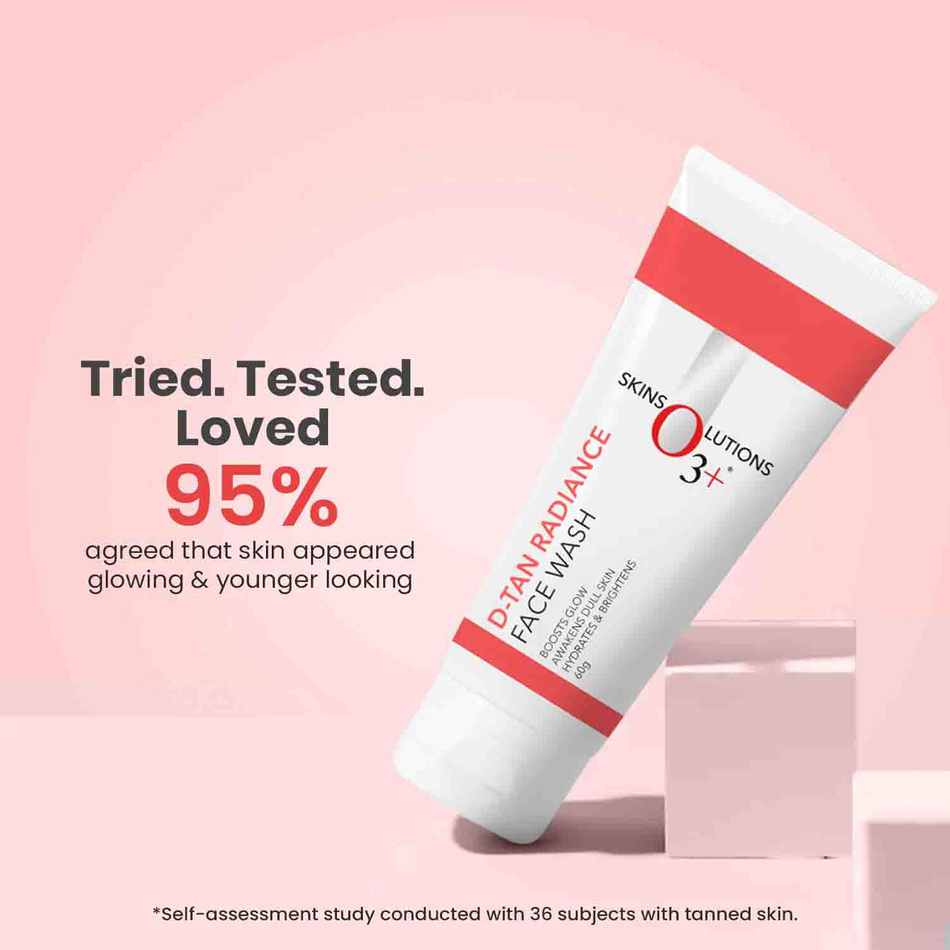 O3+ D-Tan Radiance Face Wash 60Ml