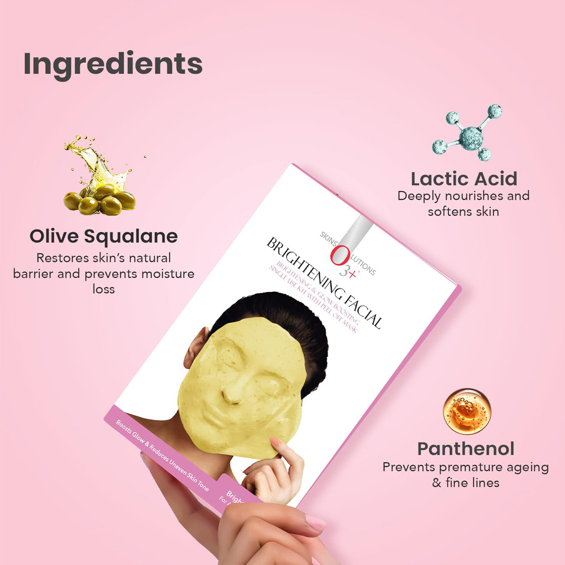 O3+ Brightening Facial Brightening & Glow Boosting Kit 40G+5Ml