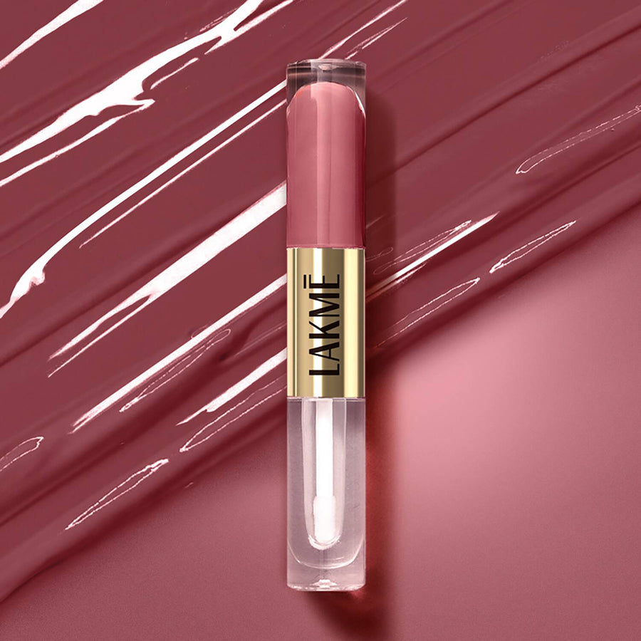 Lakme Double Duty Matte To Glass Liquid Lip Color 7.6Ml