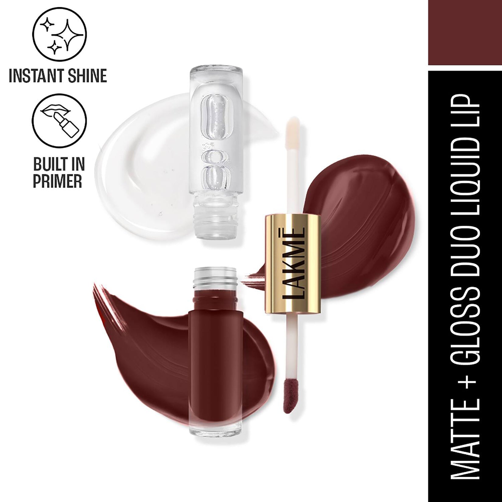 Lakme Double Duty Matte To Glass Liquid Lip Color 7.6Ml