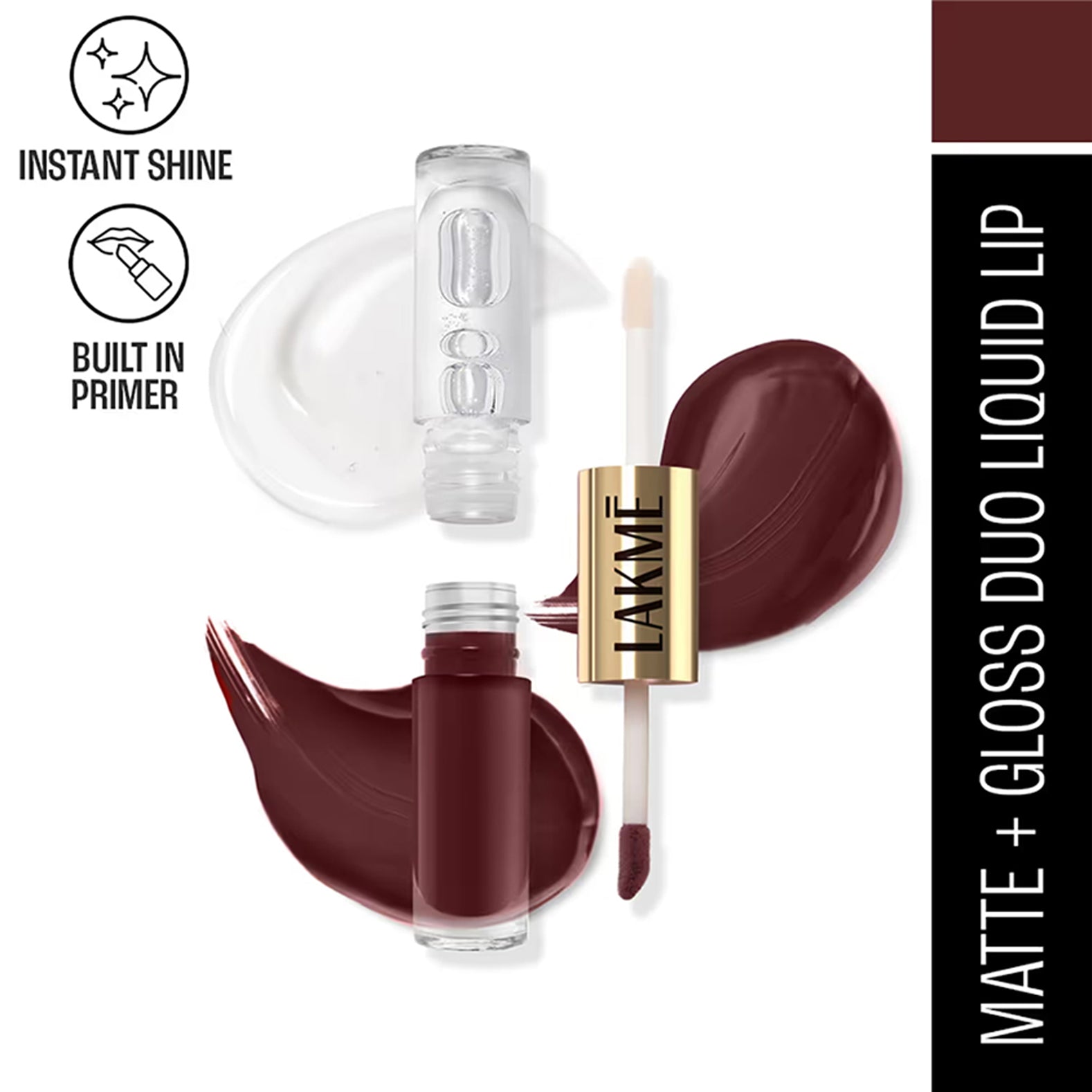 Lakme Double Duty Matte To Glass Liquid Lip Color 7.6Ml