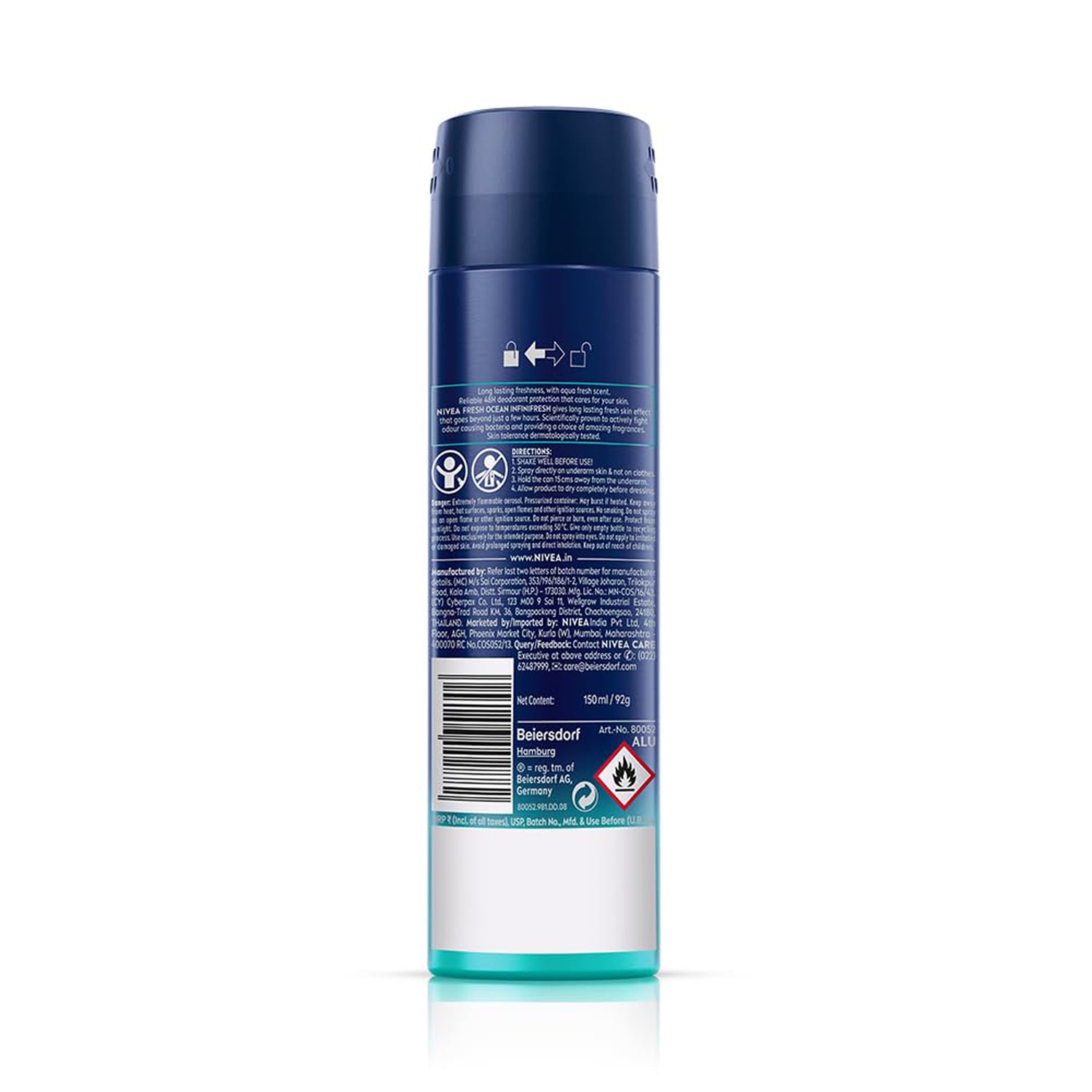 Nivea Men Fresh Ocean Deodrant 150Ml