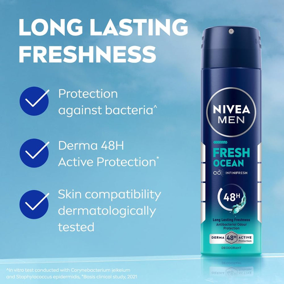 Nivea Men Fresh Ocean Deodrant 150Ml
