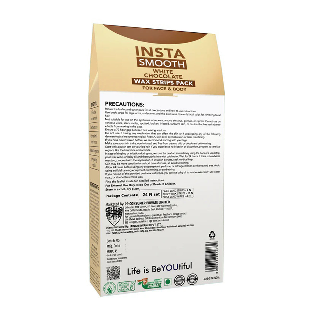 Dr.Rashel Insta Smooth Wax Strips Pack