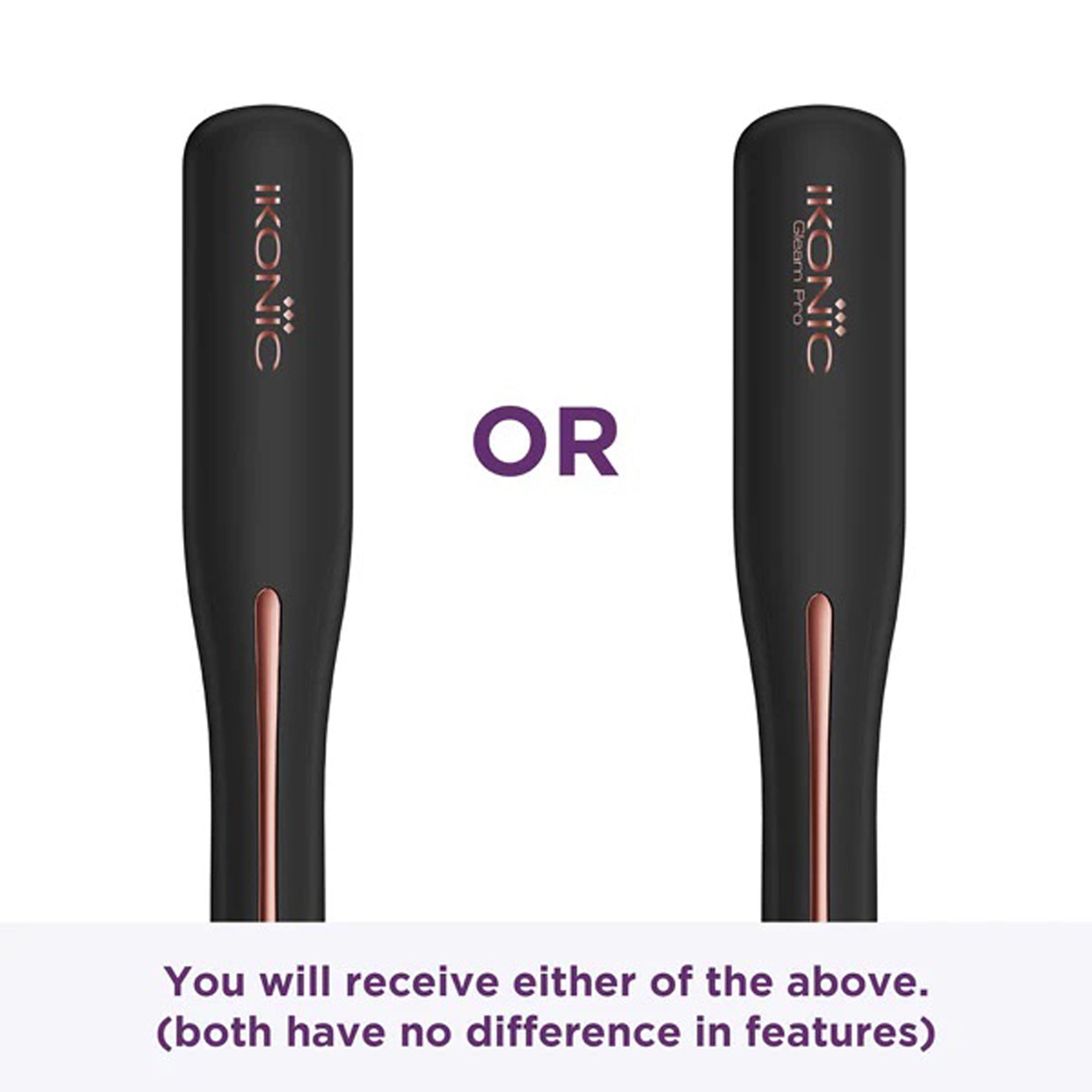 Ikonic Hair Straightener Gleam Pro Black & Rose Gold