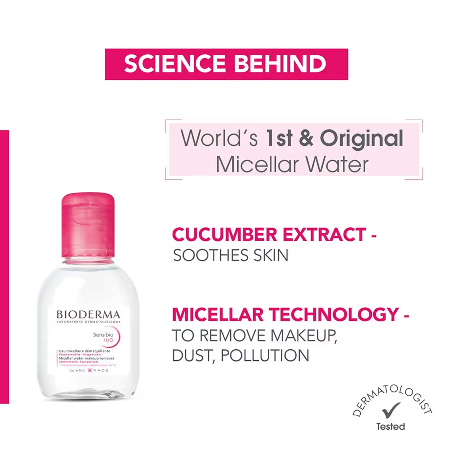 Bioderma Sensibio H2O Micellar Water Makeup Remover