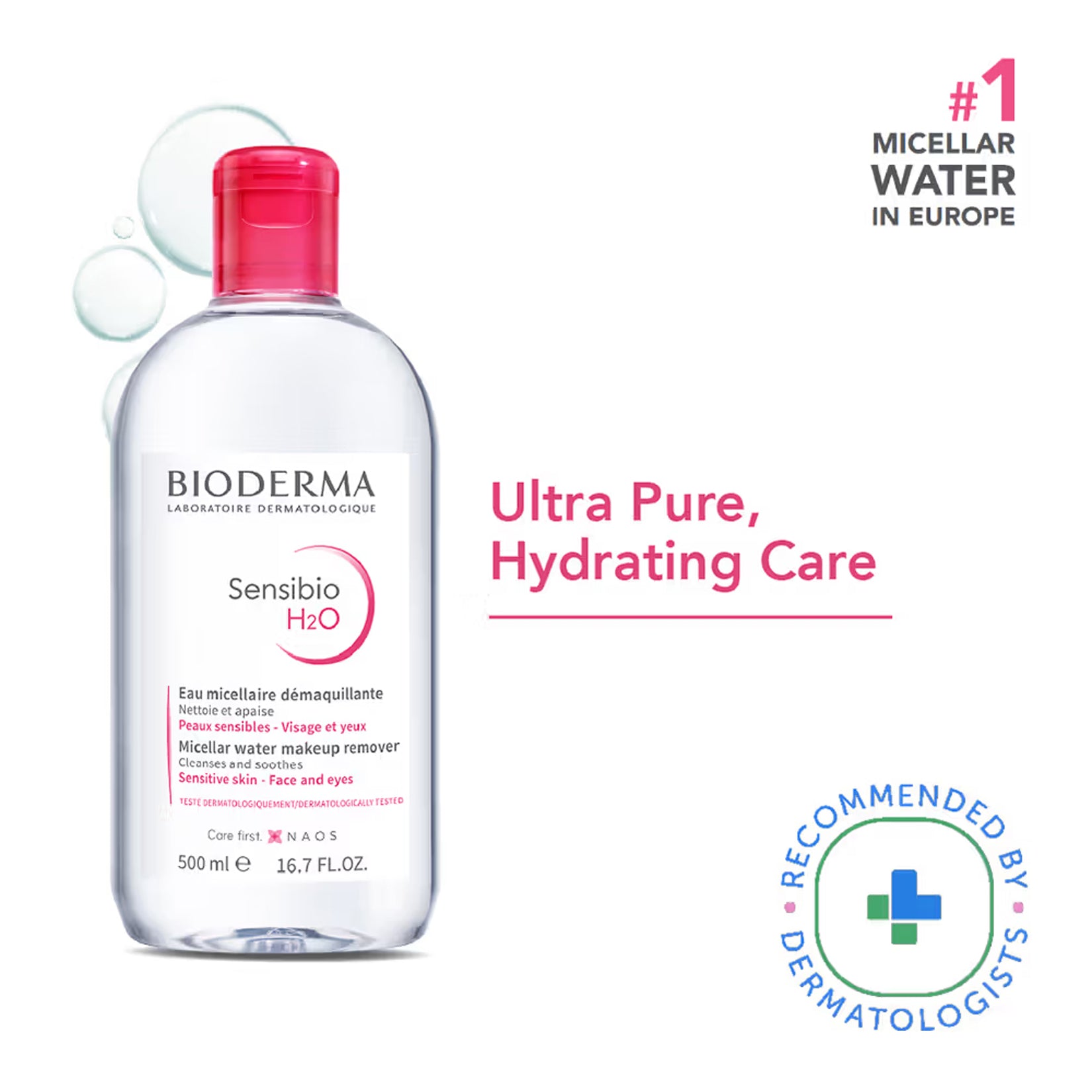 Bioderma Sensibio H2O Micellar Water Makeup Remover