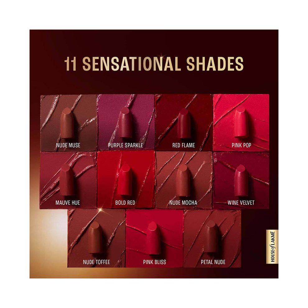 Lakme Ultimate Glam Satin Matte Lipstick 4.3G
