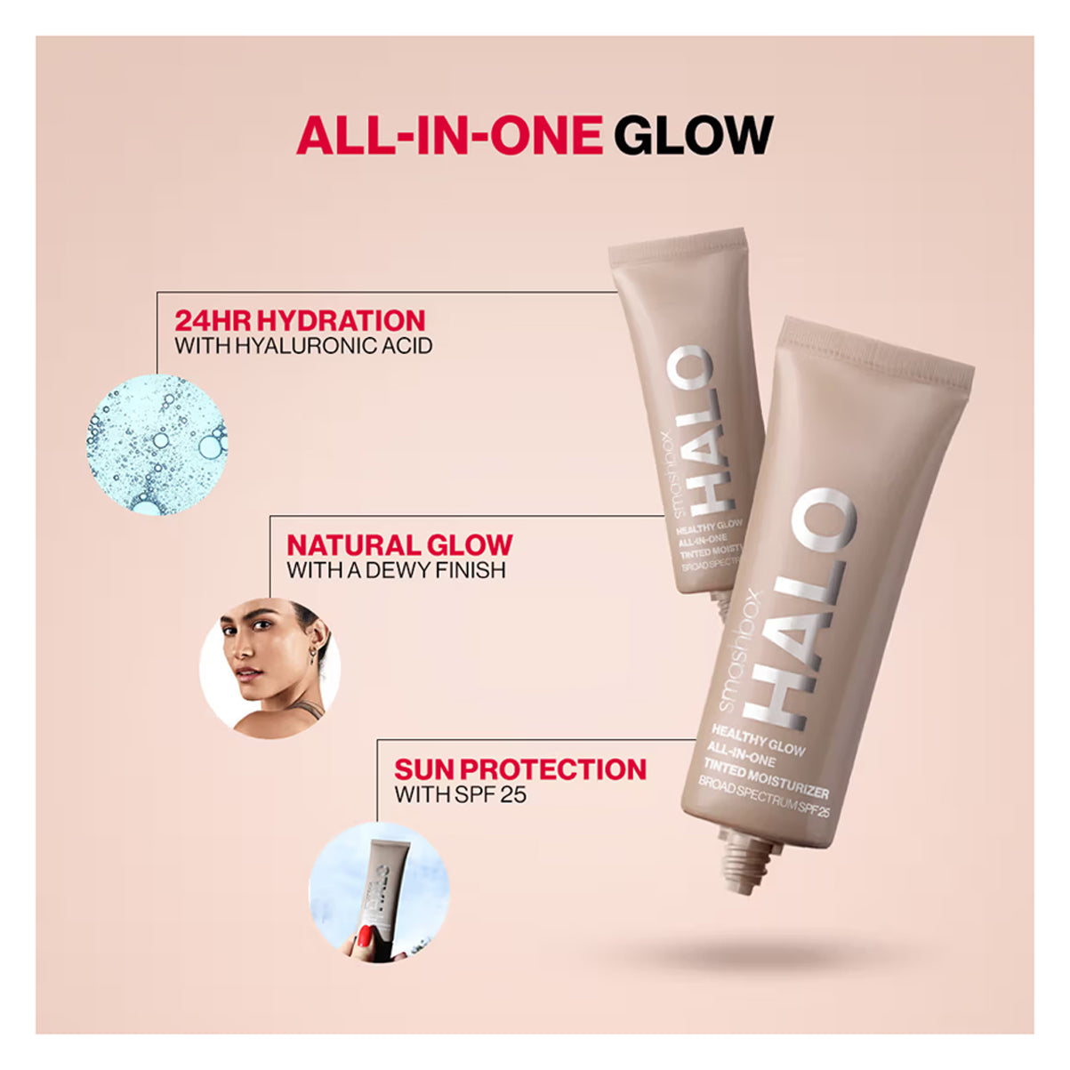 Smashbox Halo Healthy Glow All In One Tinted Moisturizer Spf25 40Ml