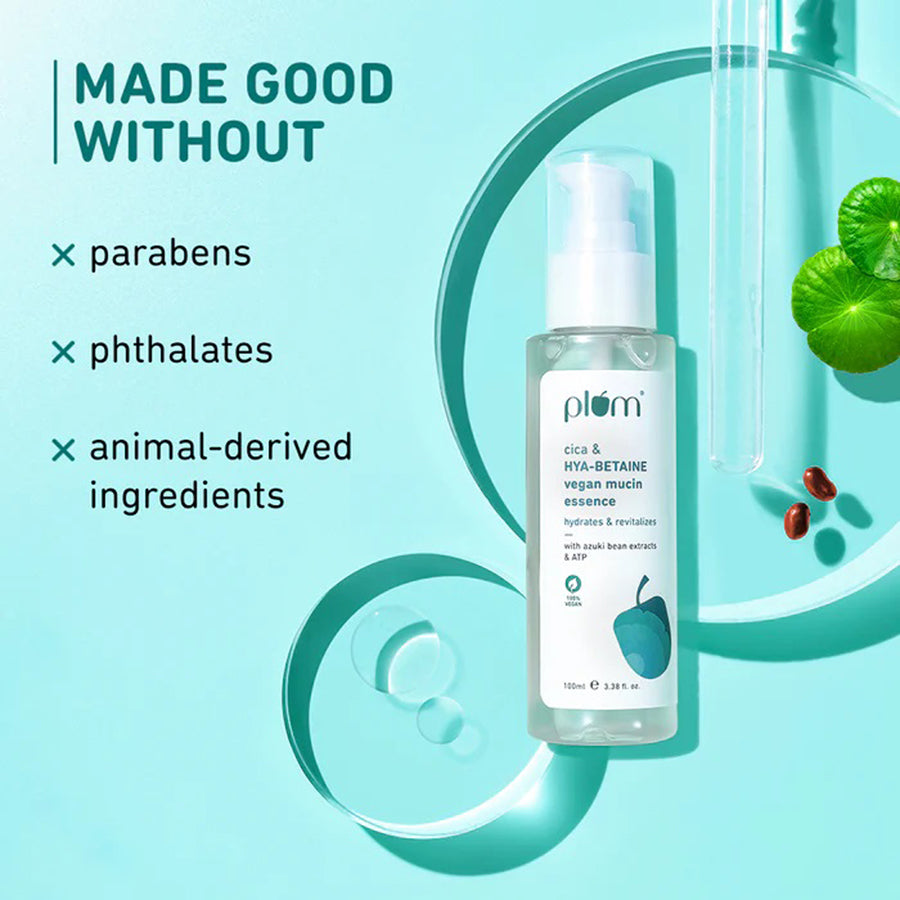 Plum Cica Hya-Betaine Vegan Mucin Essence 100Ml