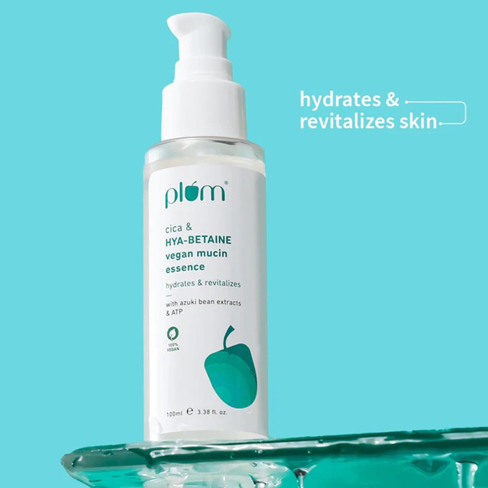 Plum Cica Hya-Betaine Vegan Mucin Essence 100Ml
