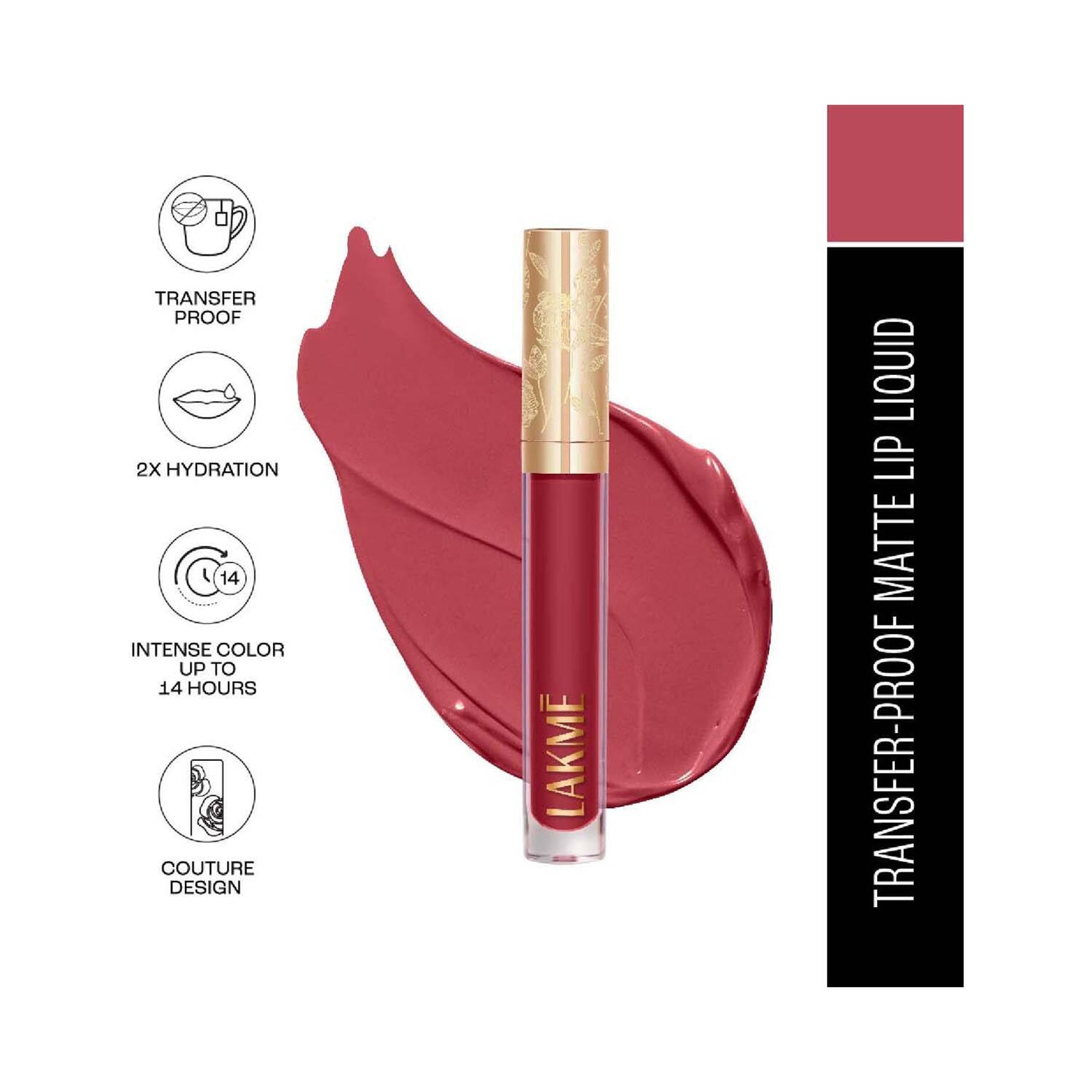 Lakme Rouge Bloom Matte Lip Liquid 3Ml