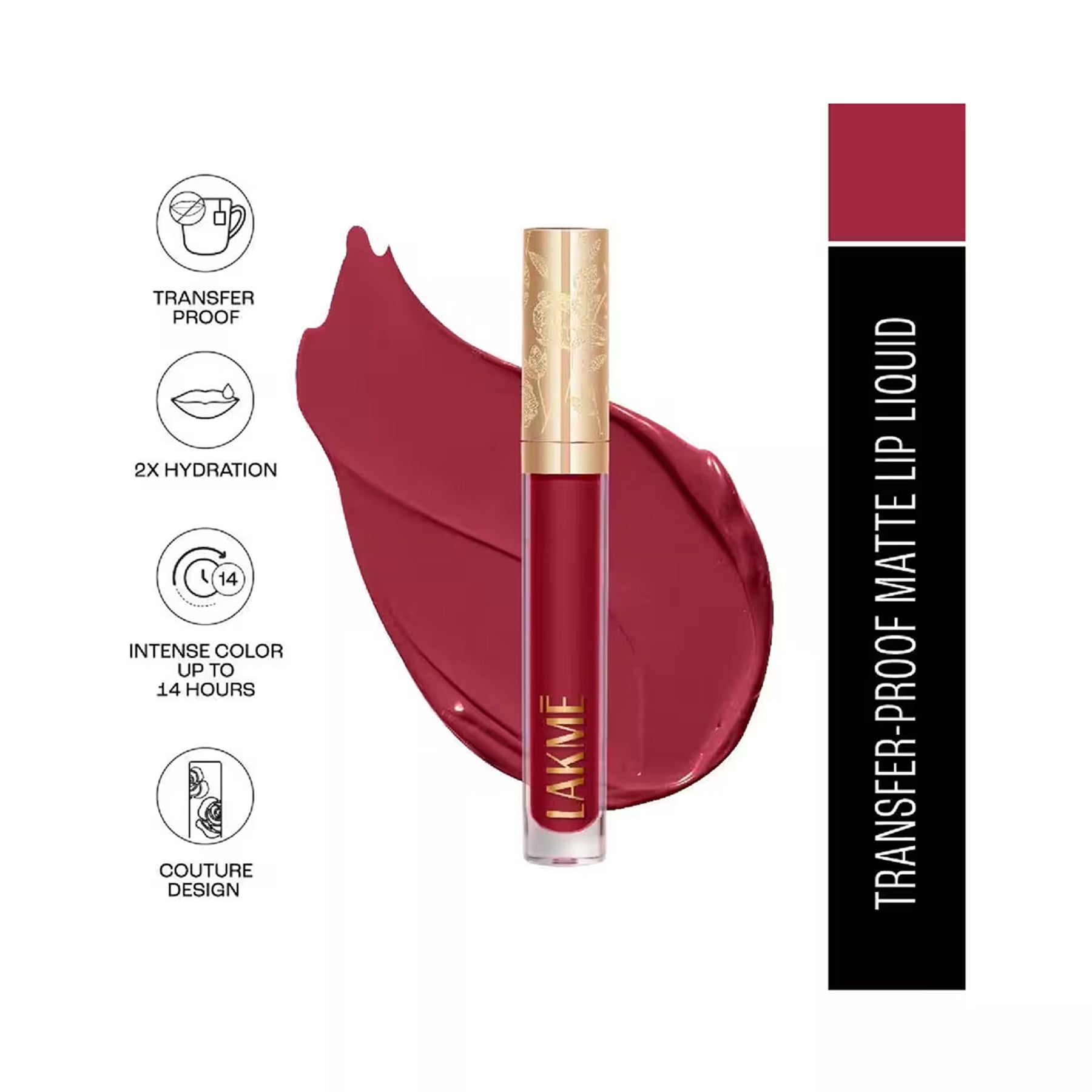 Lakme Rouge Bloom Matte Lip Liquid 3Ml