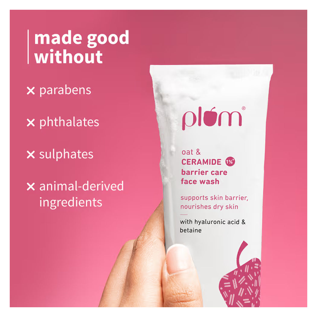 Plum Oat Ceramide 1 Per Barrier Care Face Wash