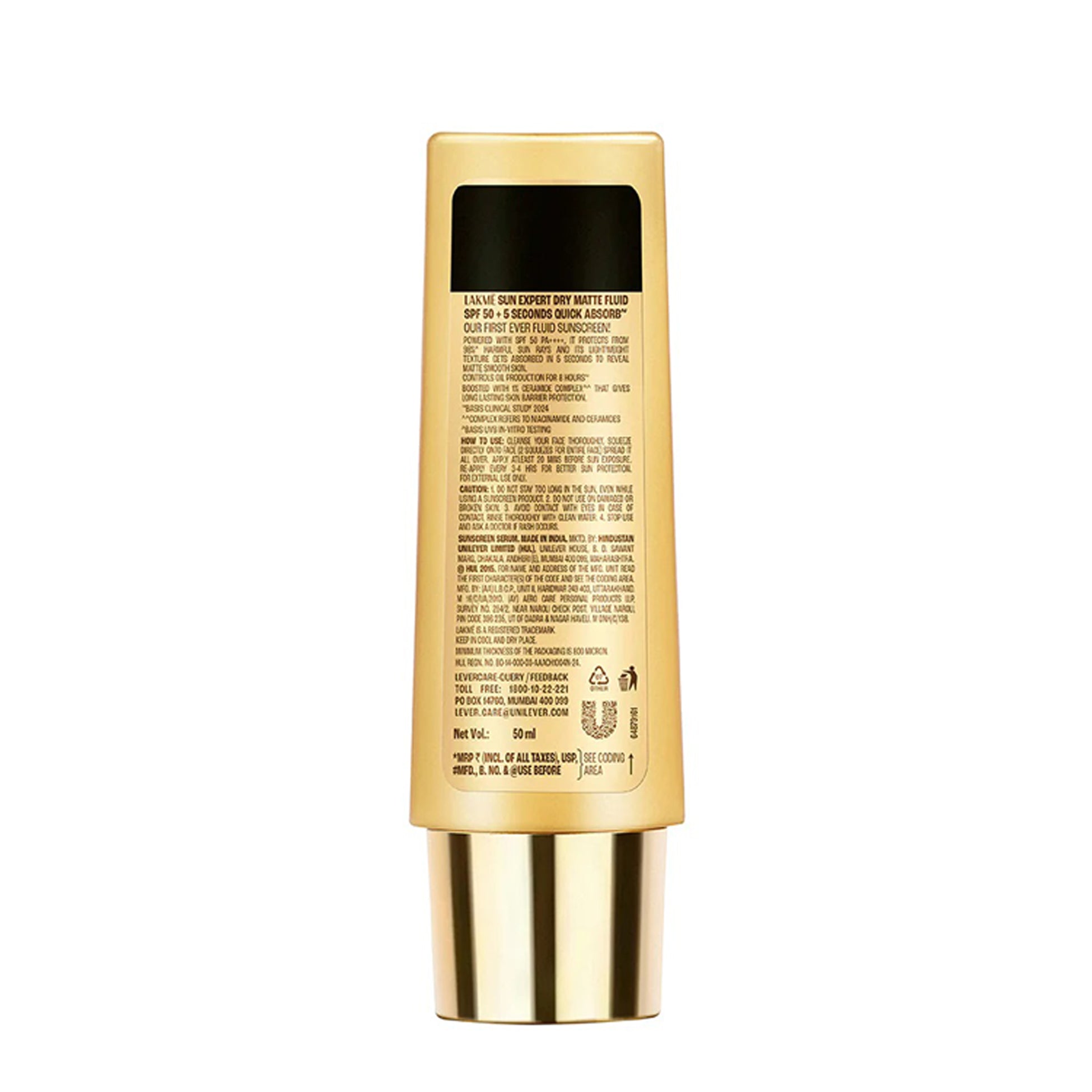 Lakme 9 To 5 Sun Expert Dry Matte Fluid Spf 50 Pa++