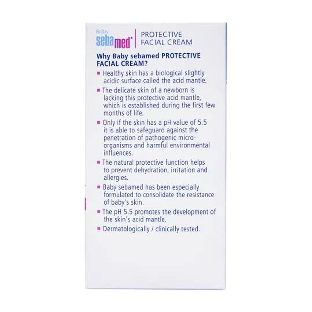 Sebamed Protective Facial Cream With Panthenol
