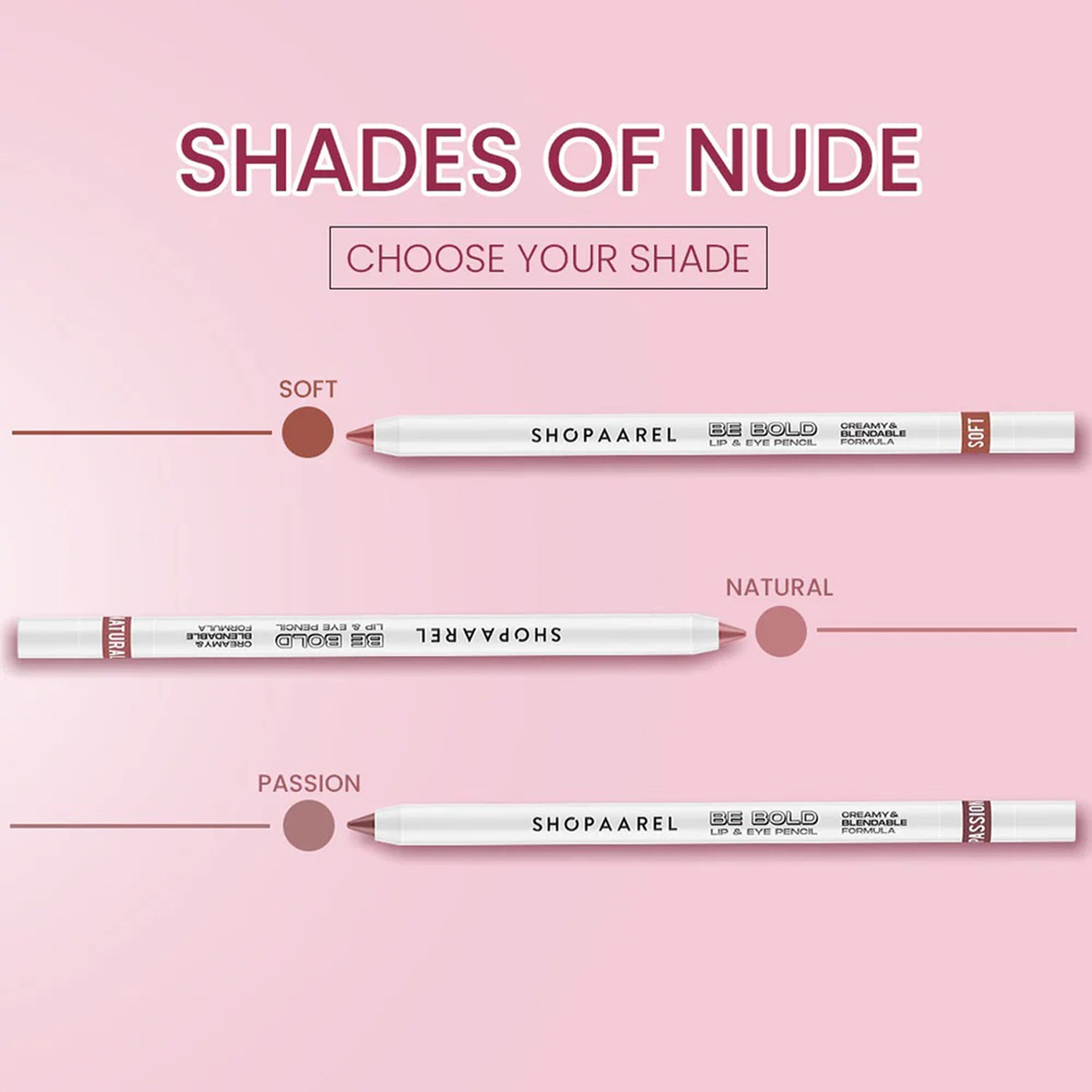 Shopaarel Be Bold Lip & Eye Pencil 0.4G