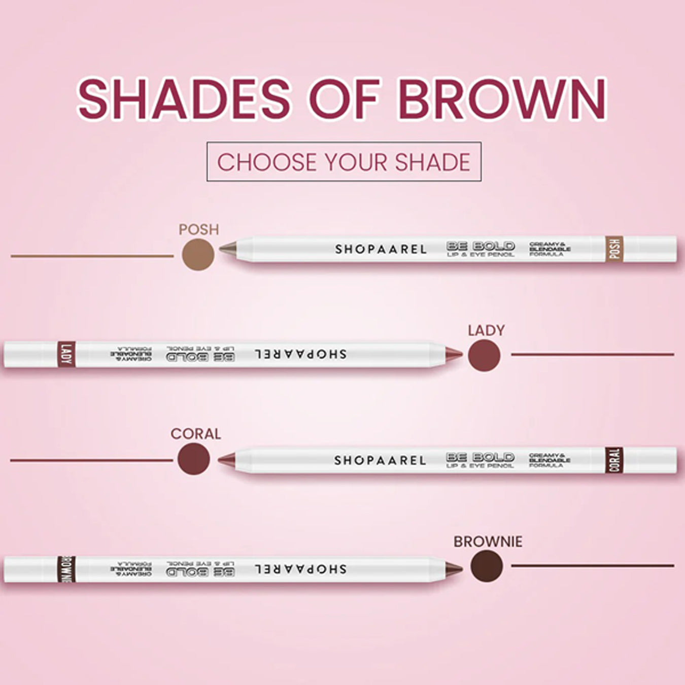 Shopaarel Be Bold Lip & Eye Pencil 0.4G
