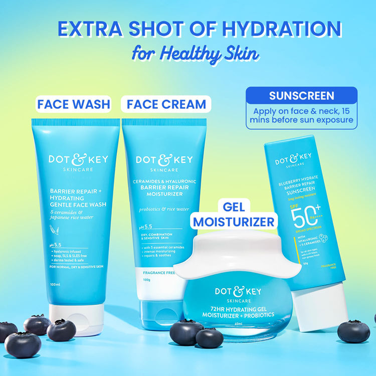 Dot & Key Blueberry Hydrate Barrier Repair Sunscreen Spf 50 ++