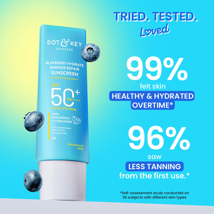 Dot & Key Blueberry Hydrate Barrier Repair Sunscreen Spf 50 ++