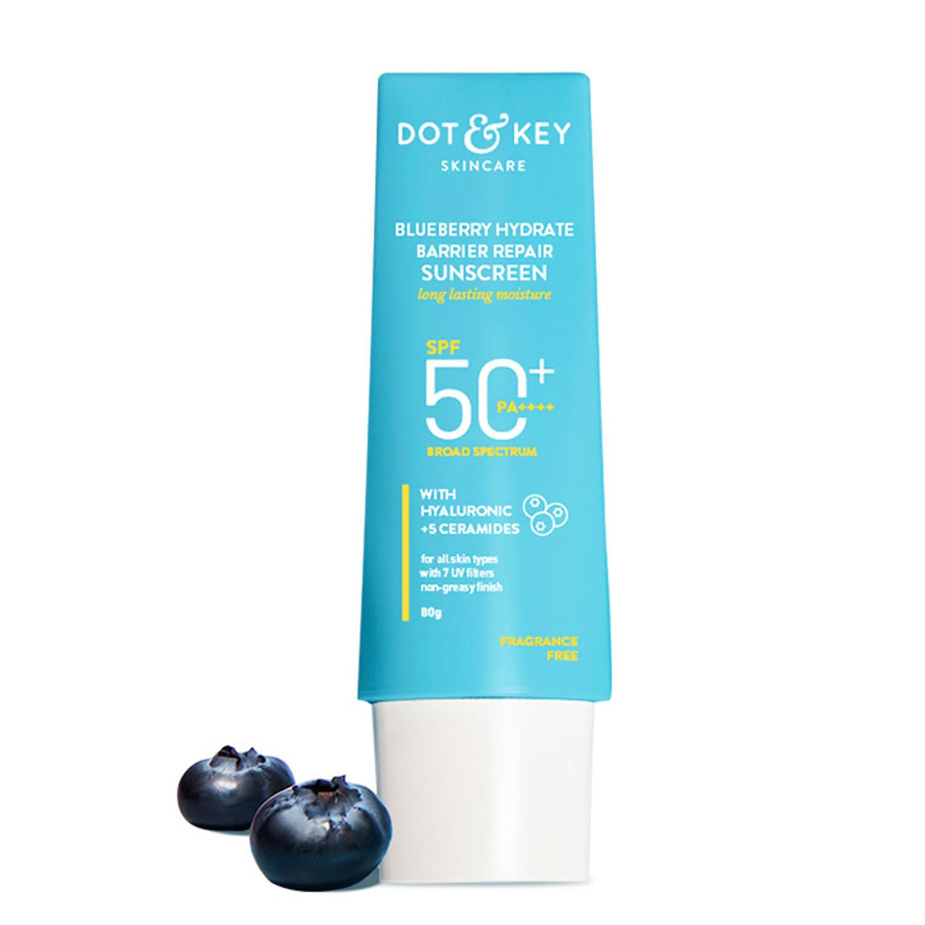 Dot & Key Blueberry Hydrate Barrier Repair Sunscreen Spf 50 ++