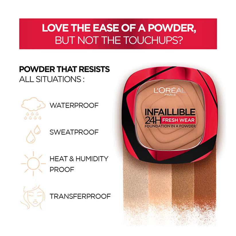 Loreal Paris Infaillible 24H Fresh Foundation In A Powder 9G