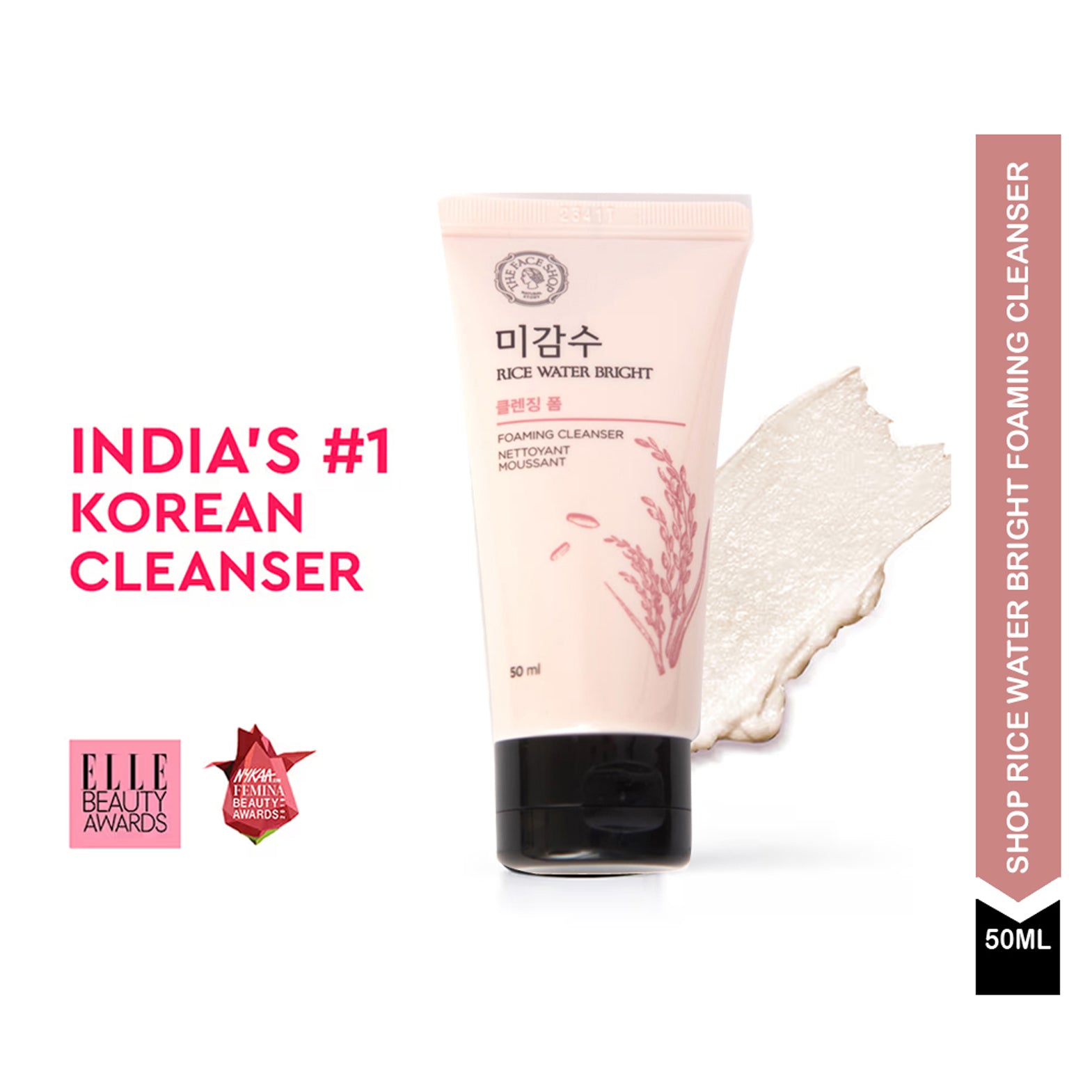 The Face Shop Rice Water Bright Foaming Cleanser