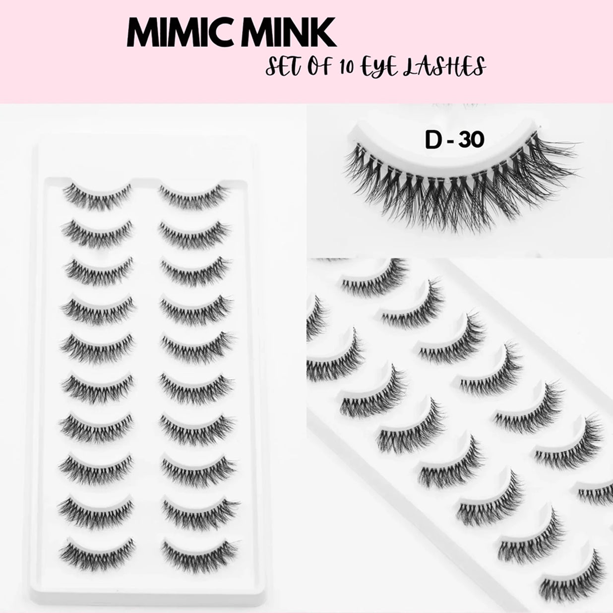 Mimic Mink 10 Pair Lashes
