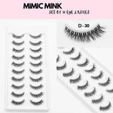 Mimic Mink 10 Pair Lashes