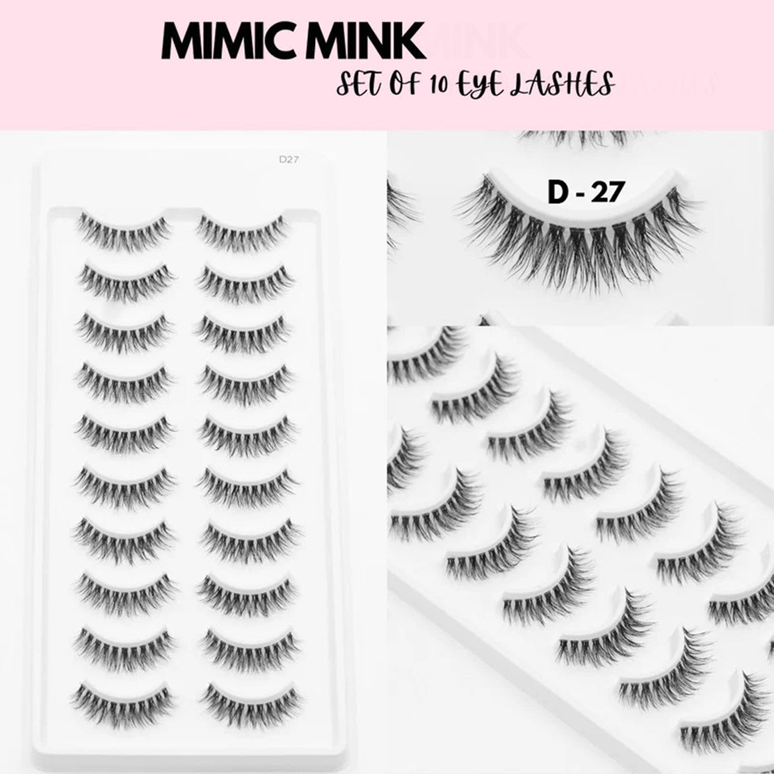 Mimic Mink 10 Pair Lashes