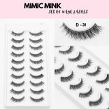 Mimic Mink 10 Pair Lashes