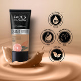 Faces 3 In 1 Foundation+ Fixer Spray Glow Kit 25Ml+50Ml