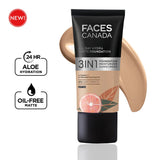 Faces 3 In 1 Foundation+ Fixer Spray Glow Kit 25Ml+50Ml