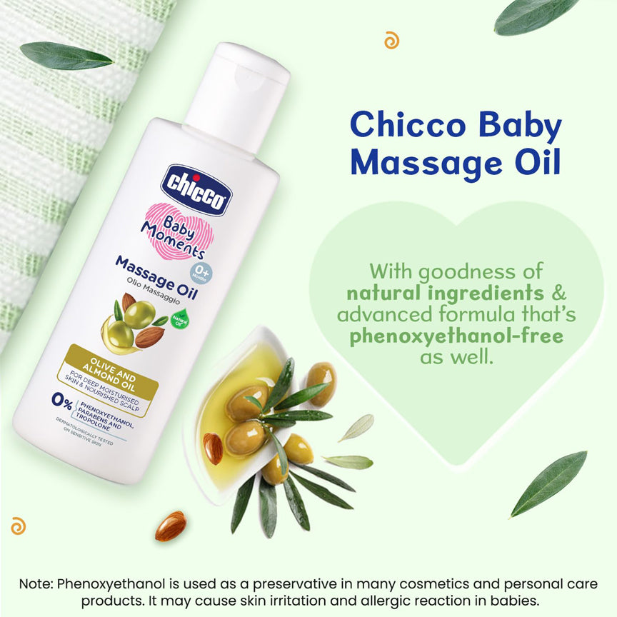Chicco Massage Oil Olive And Almond Oil