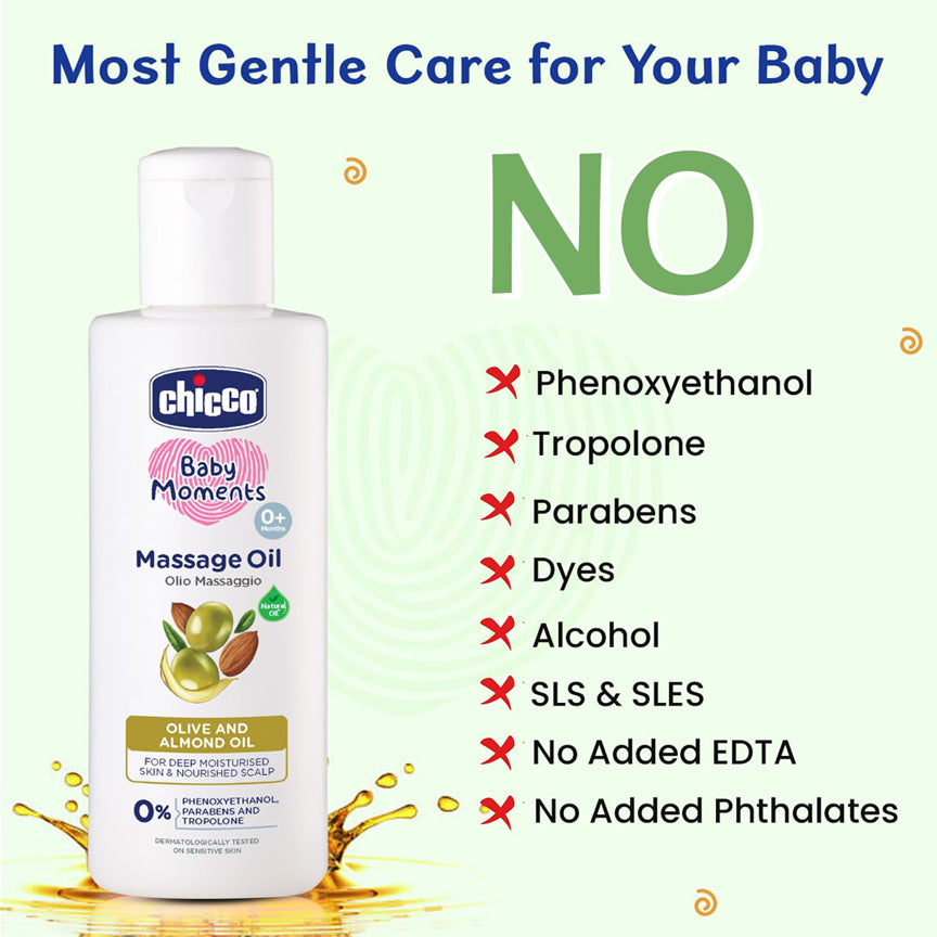 Chicco Massage Oil Olive And Almond Oil