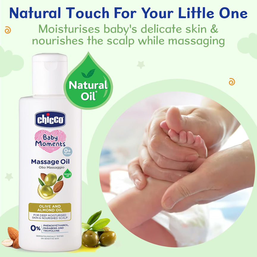 Chicco Massage Oil Olive And Almond Oil
