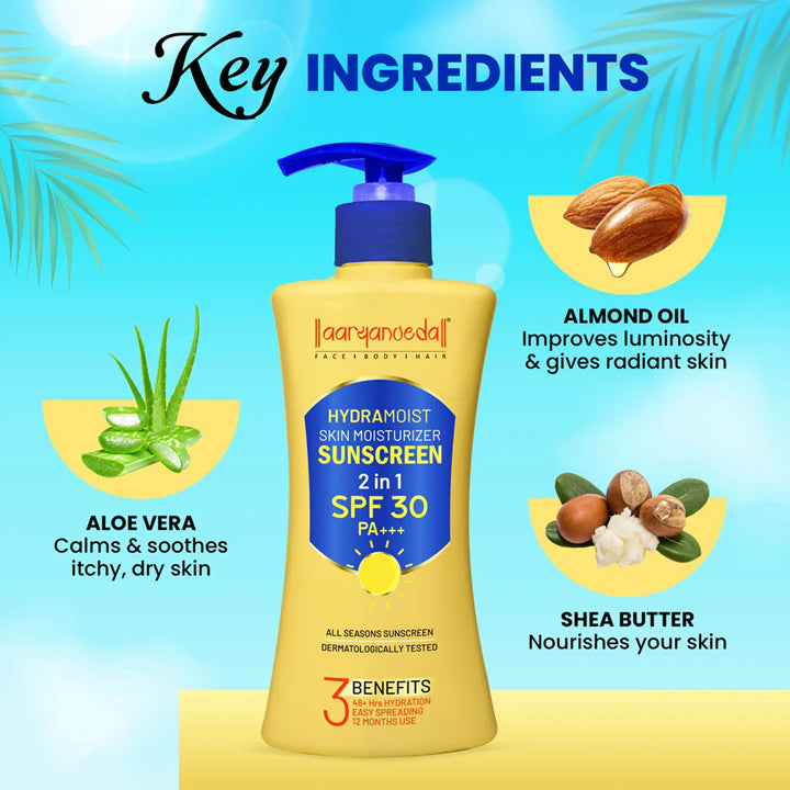 Aaryanveda Hydra Moist Skin Moisturizer Sunscreen