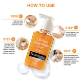 Neutrogena Oil- Free Acne Wash Facial Cleanser 175Ml