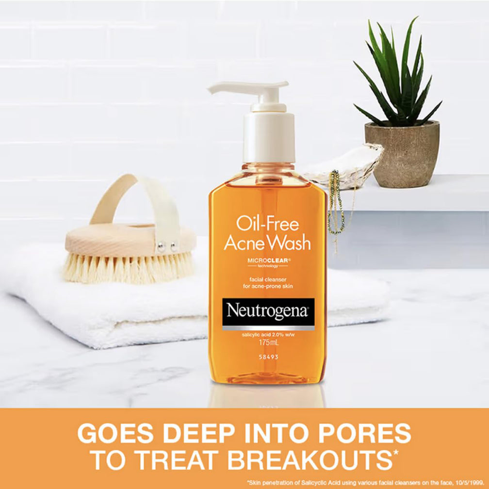 Neutrogena Oil- Free Acne Wash Facial Cleanser 175Ml