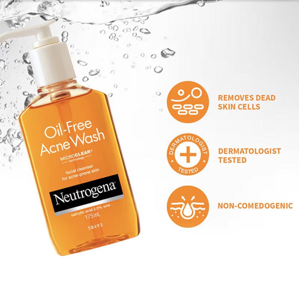 Neutrogena Oil- Free Acne Wash Facial Cleanser 175Ml