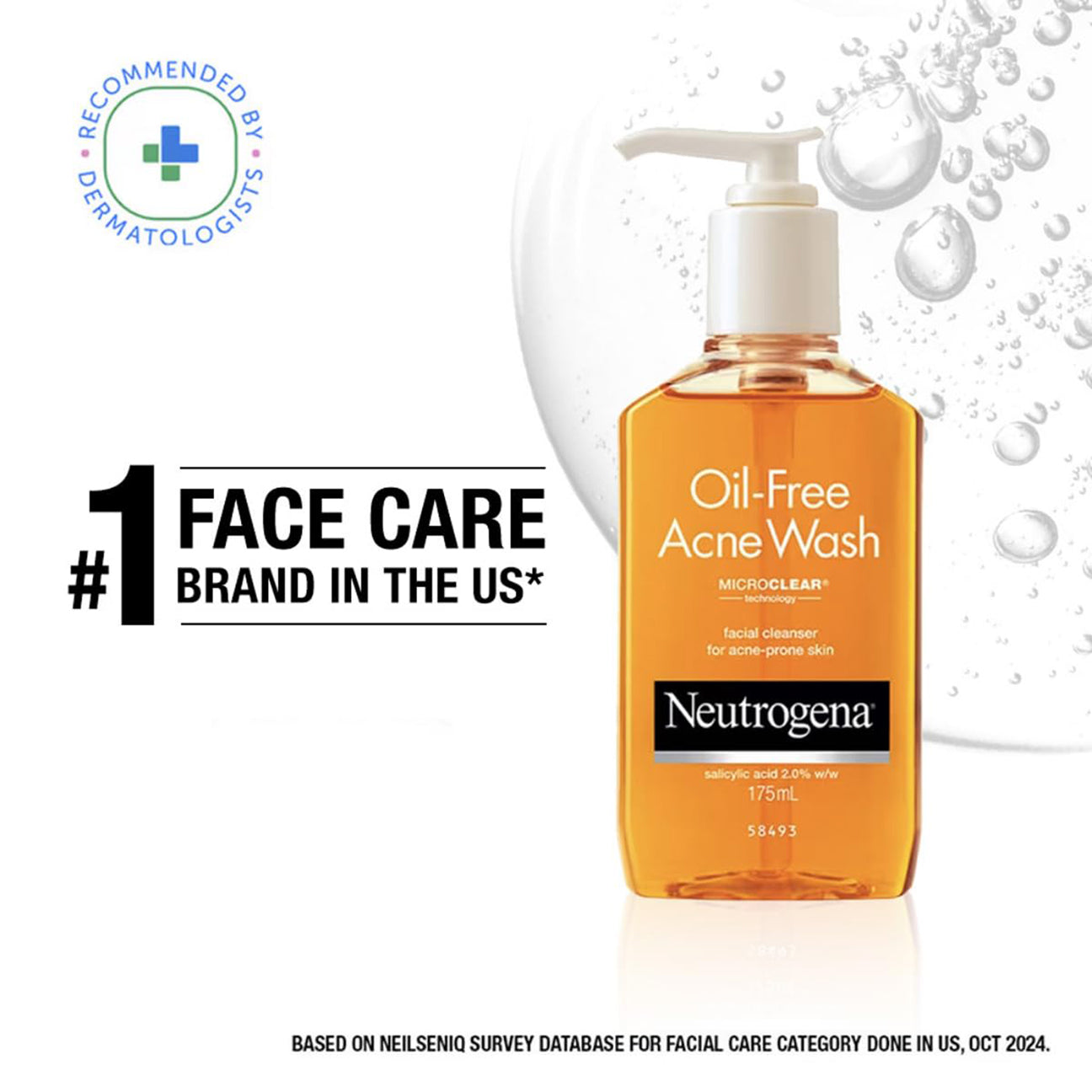 Neutrogena Oil- Free Acne Wash Facial Cleanser 175Ml