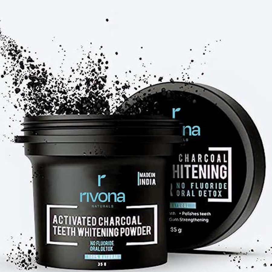 Rivona Activated Charcoal Teeth Whitening Powder