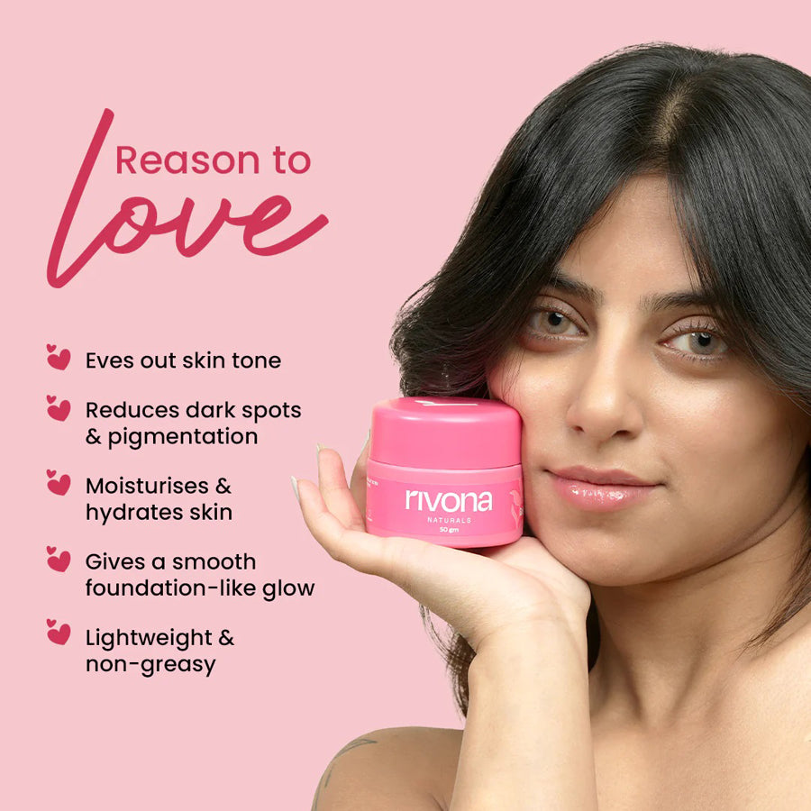 Rivona Bright Pink Face Cream 50Gm