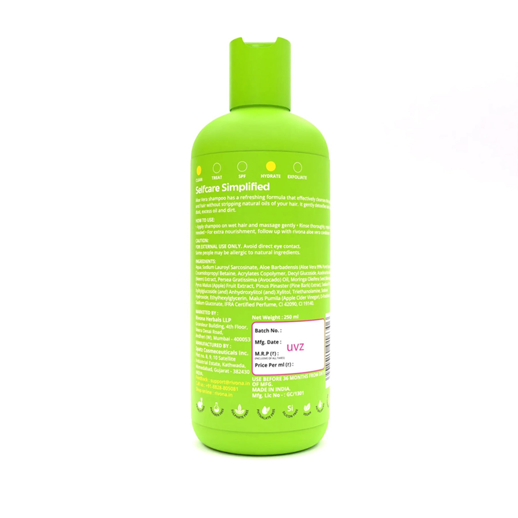 Rivona Aloe Vera Shampoo