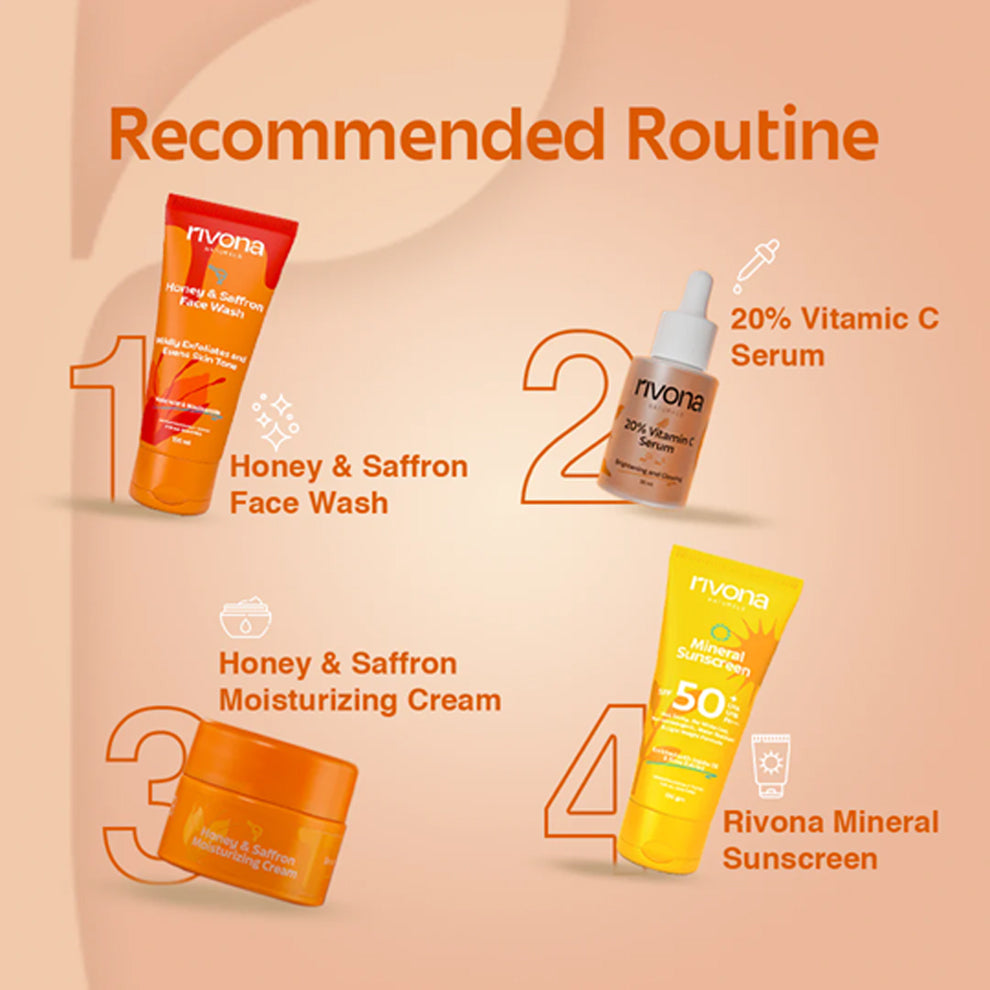 Rivona Honey & Saffron Fairness Face Wash