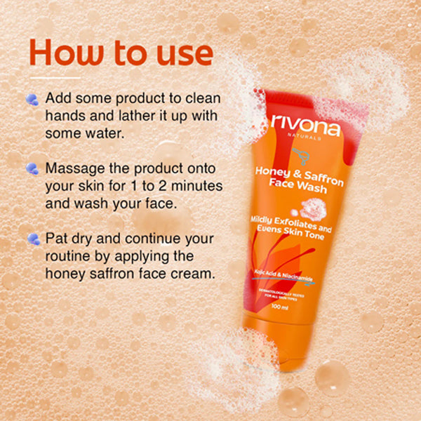 Rivona Honey & Saffron Fairness Face Wash