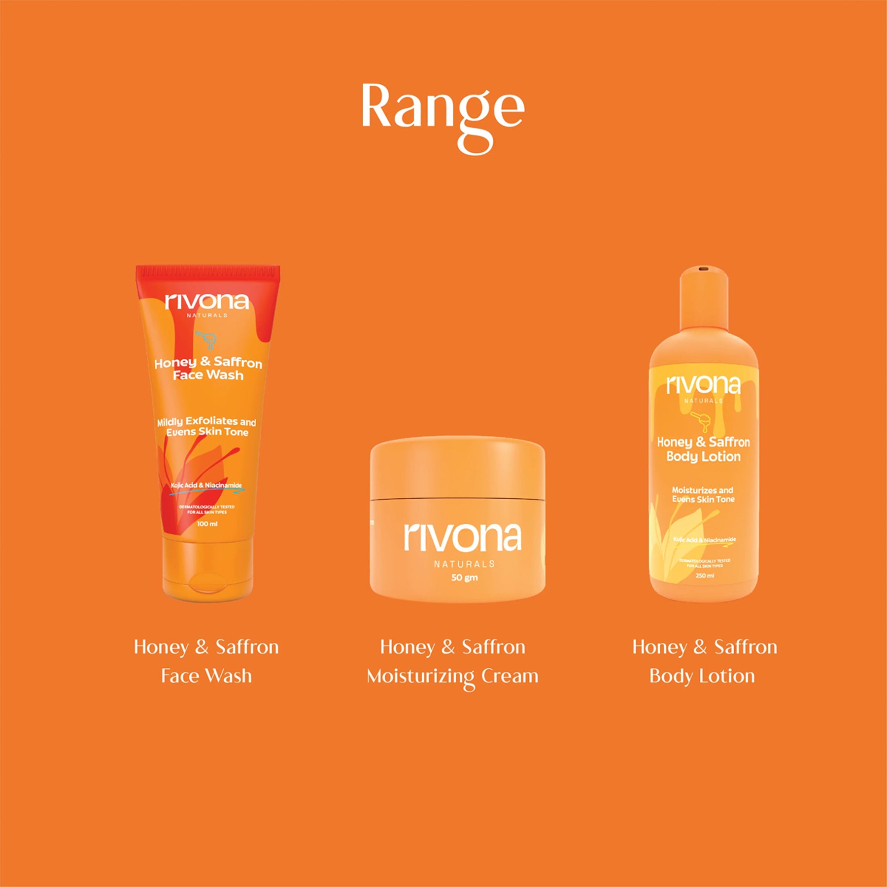 Rivona Honey & Saffron Fairness Face Wash