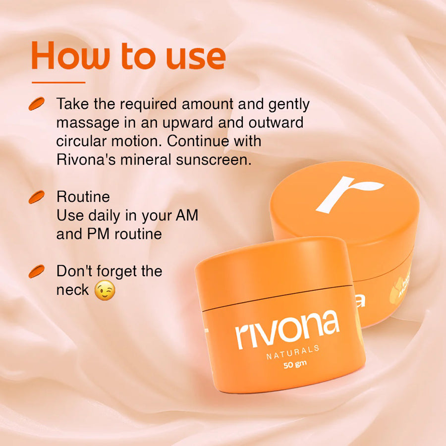 Rivona Honey And Saffron Face Moisturizing Cream